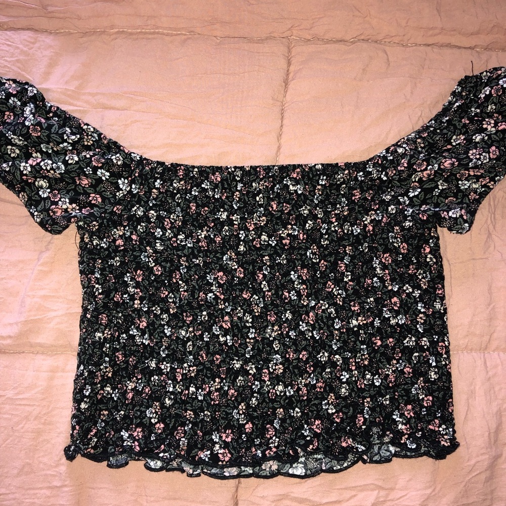 Floral Garage tube top